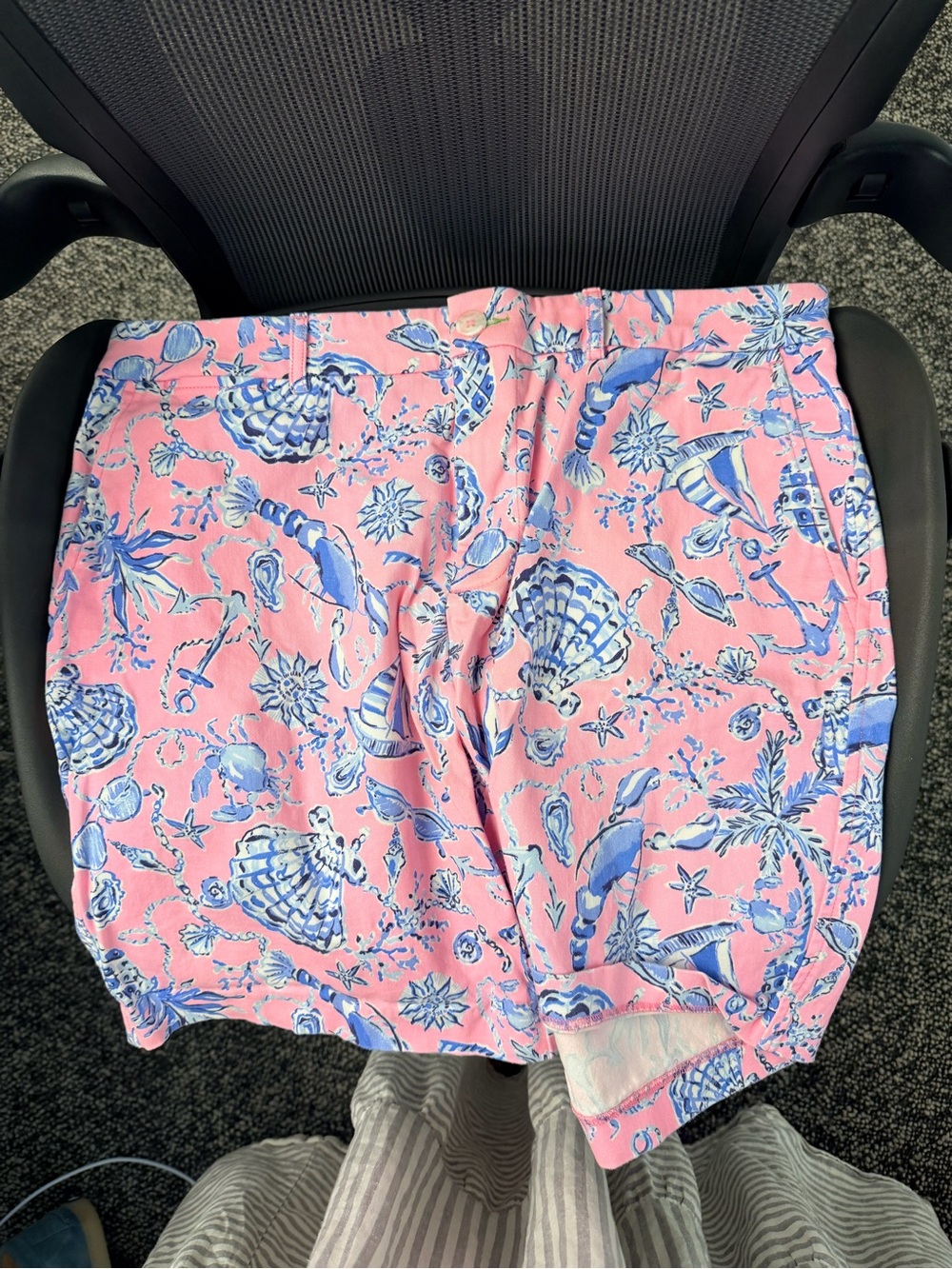 Lilly Pulitzer Pink Shell & Sea Life Print Shorts